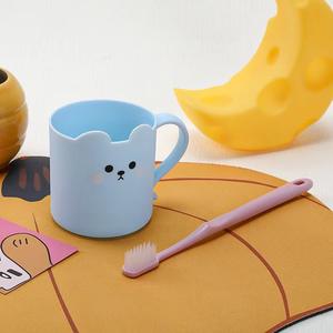 Tasse jetable pour enfants tasse de lavage tasse de bain de bouche simple tasse de brosse à dents dessin animé créatif maison en plastique écologique - Product Image 5