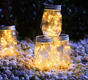 Luzes LED Solares Românticas IP67 à Prova d'Água em Vidro Pequeno para Jardim, Pátio e Paisagismo - Product Image 5