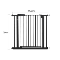 Barrière de sécurité à dégagement à une main, verrouillage automatique, en métal, pour enfants et animaux domestiques, pour portes, escaliers, protection intérieure de la maison