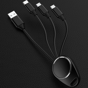 Tháng chín Mua Lễ Hội Chất Lượng Cao Phổ Biến Nhất 3 Trong 1 Keychain USB Sạc Cáp Với LED Ánh Sáng - Product Image 5