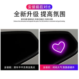 Eclairage intérieur de voiture Triangle LED universel 7 couleurs niveaux de luminosité réglables <span class=keywords><strong>pour</strong></span> une expérience de conduite personnalisée - Product Image 6