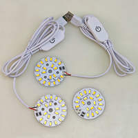 Lampe de bureau LED USB 1.5M avec 3 couleurs 3W 10W interrupteur tactile à intensité variable Mini taille pour la lecture de chambre à coucher ou la veilleuse