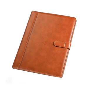 Leather Document Organizer Multifunktion ales A4-Kompendium Personal isierte Konferenz aufhängung dateien <span class=keywords><strong>4</strong></span> Ringbinder-Portfolio - Product Image 2