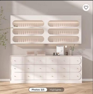 Mueble Expositor para Salón de Uñas WSS, Armario de Almacenamiento de Esmaltes y Pegamentos para Uñas, Cajones Multicapa, Armario de Almacenamiento de Pie - Product Image 1