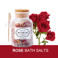 Sel de bain à la lavande et aux fleurs séchées pour les pieds, hydrate la peau, exfolie les peaux rugueuses