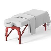 Meilleures ventes Ensemble de draps de lit de massage universel 3 pièces en microfibre douce de qualité supérieure pour salon et spa
