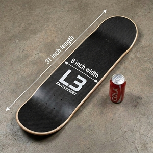 Planche de skateboard en fibre de carbone ultra-fine de 8,5 mm avec cadre en érable, anti-déchirure, résistance aux chocs 378 kg, qualité professionnelle [PLANCHE UNIQUE] - Product Image 4