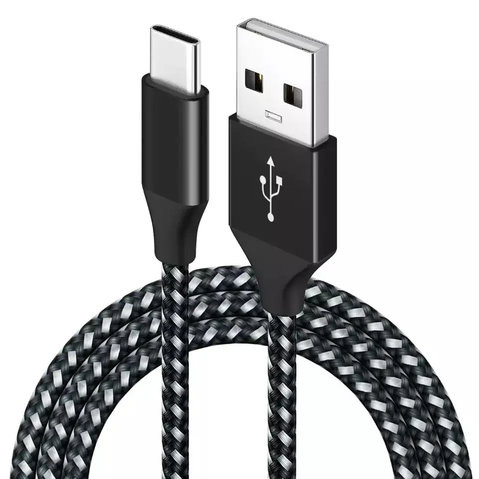 Kabel Data pengisian daya USB ke kabel Tipe C, kabel USB C Tipe C, kabel pengisian daya pabrik 3A untuk Samsung