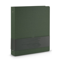 Lino logotipo personalizado vinilo clásico A4 A6 Metal lindo cuaderno bolsillo transparente 3 O D carpeta de anillas carpetas de archivos para oficina escuela