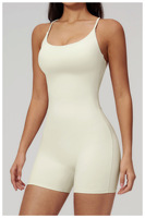 Nouvelle Combinaison de Sport Femme Tendance à Bretelles Fines et Dos Croisé Effet Seconde Peau pour Yoga et Gym