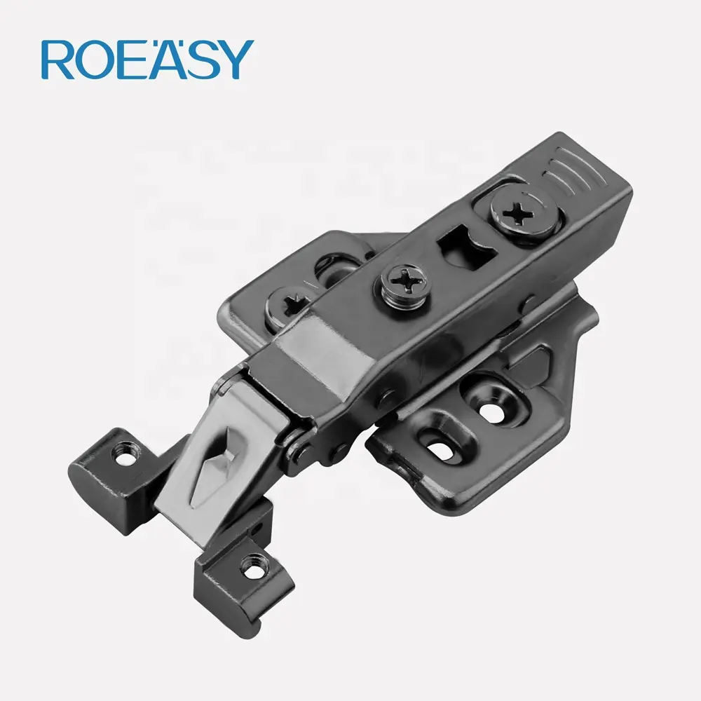 ROEASY oem engsel pintu hitam matte, engsel pintu kabinet mebel tutup lembut, engsel pintu aluminium Harga wajar