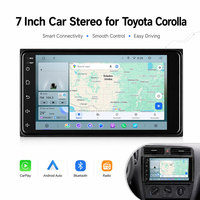 Autoradio Android 7 pouces pour Toyota Corolla, CarPlay sans fil, Android Auto, radio GPS, navigation FM, DSP, système multimédia OEM pour voiture