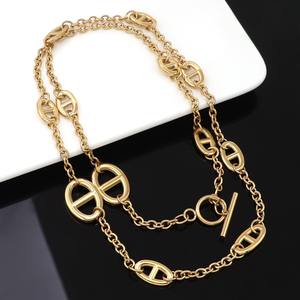 Vente en gros <span class=keywords><strong>de</strong></span> chaînes <span class=keywords><strong>de</strong></span> nez <span class=keywords><strong>de</strong></span> porc <span class=keywords><strong>chaîne</strong></span> <span class=keywords><strong>de</strong></span> collier <span class=keywords><strong>de</strong></span> <span class=keywords><strong>grain</strong></span> <span class=keywords><strong>de</strong></span> <span class=keywords><strong>café</strong></span>, <span class=keywords><strong>chaîne</strong></span> <span class=keywords><strong>de</strong></span> zircon étanche plaqué <span class=keywords><strong>or</strong></span> collier en acier inoxydable pour femmes hommes - Product Image 1