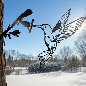 Statue d'oiseau en acier Corten personnalisée pour <span class=keywords><strong>jardin</strong></span>, résistante aux intempéries et à la rouille, ornement métallique pour l'<span class=keywords><strong>art</strong></span> extérieur et la décoration de <span class=keywords><strong>jardin</strong></span> - Product Image 1