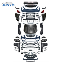 Kit carrosserie Junyo pour Mercedes Benz Classe S 2006-2013 W221, mise à niveau W222 S63, comprenant phares avant, feux arrière, pare-chocs avant et arrière.
