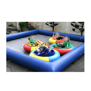 Piste de course de voitures tamponneuses gonflables pour enfants en PVC blanc, intérieure/extérieure, pour le divertissement des centres commerciaux et les fêtes d'anniversaire - Product Image 6