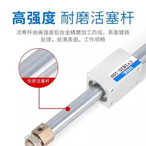 Système pneumatique de cylindre sans tige CY1B, guide RMS, neuf et d'occasion, coupleur magnétique en plastique, filetage CY3B10/15/20/25/32/40-100X200-S, air comprimé - Product Image 4