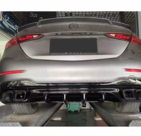 Diffuseur aérodynamique AMG avec embouts d'échappement noir brillant C63 pour Mercedes Benz Classe C W206 2022-2025 Sport