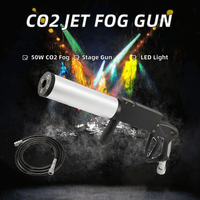 Pistolet à fumée CO2, machine à fumée à glace sèche, pistolet à colonne d'air CO2 portable 50W 8-10M, corps en aluminium, pour effets de scène, DJ, fêtes, clubs, bars, location