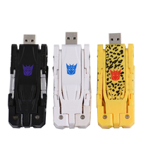 Transformateur robot chien 32gb 1gb 2gb 32gb clé USB 4GB 8GB 16GB dessin animé chien jouet clé USB 2.0 clé USB