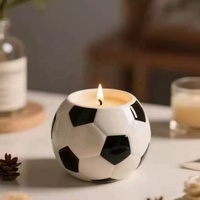 Dekorative Fußballförmige Kerze