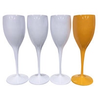 Gobelet en plastique personnalisable, incassable, écologique et réutilisable en polycarbonate de 182 ml pour vin