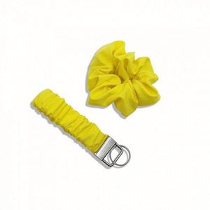 Custom Design Pattern Satin <b>Wristlet</b> Scrunchies Keychain Elastic Hair Band Accessories with Keychain - Product Image 6