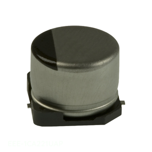 Condensador SMD de Aluminio de Montaje en Superficie EEE-1CA221UAP de 220 uF, 20%, 16V, Canal del Fabricante - Product Image 1