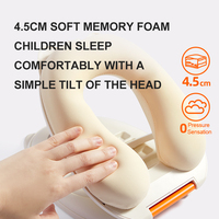 Oreiller de voyage pliable pour enfants Mideer MD1238 - Mousse violette, tissu doux en mousse à mémoire de forme pour enfants, avec fermeture à pression