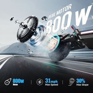 Jgh สกู๊ตเตอร์ไฟฟ้าควบคุมด้วยแอป X3 48V อะลูมิเนียมอัลลอย20.8Ah มาตรฐาน CE กันน้ำน้ำหนักเบาพับได้ไร้แปรงถ่าน800W - Product Image 5