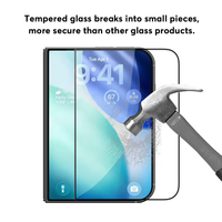 Protection d'écran en verre trempé HD transparent 9H Premium à couverture intégrale et colle complète pour iPhone 18/17/16/15/14/13/12/11 Pro Max Plus Duo