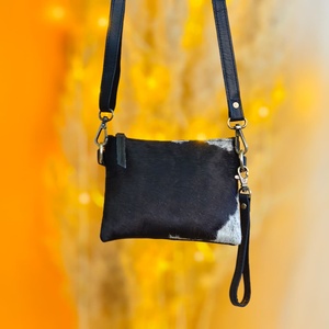 Sac à bandoulière en cuir véritable Walla luxueux pour femme, 100% cuir véritable, sangle simple, broderie, portable, résistant à l'eau, antivol, fermeture éclair - Product Image 3