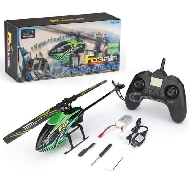 RC Toys YX F03 2.4Ghz 4CH 6-axis Gyro Flybarless RC Helicopter RTF V911s Altitude Control One Take Off/Land Radio Systems Brush
