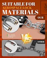Ensemble de bondage en cuir PU pour couples adultes |   Comprend des attaches, un fouet et un bâillon pour la bouche |   Ajustement durable et confortable |   Accessoires de jeu de rôle