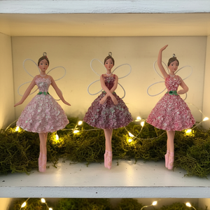 Décoration de Noël d'intérieur et d'extérieur, personnalisée, élégante, en forme de ballerine, en résine, rose, mignonne, fabriquée en Chine - Product Image 3