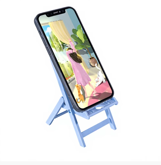 Folding phone stand, desktop chair foldable portable phone stand