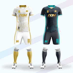 Großhandel Custom High Quality Digital Sublimation Unisex Fußball tragen Team Sport Club Trikot Set Fußball Shirts Uniform 100% - Product Image 3