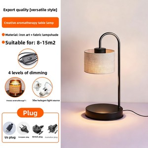 Simple European American Style Aromatherapy Melting Wax Candle Lamp Timing Dimmable 220V Ambient <strong>Light</strong> Night <strong>Light</strong> Bedroom <strong>Table</strong> - Product Image 6