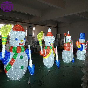 Outdoor LED snowman <b>Light</b> Waterproof Motif Decoration Christmas Character Yard Lamp Holiday Garden Display - Product Image 5