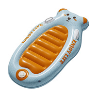 Planche de surf gonflable orange vif à motif de dessin animé, épaisse et durable pour enfants, planche flottante pour la natation en bord de mer