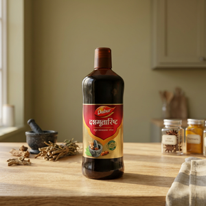 Dashmularishta 680ml Extracto Herbal de Grado Alimenticio, Tónico Ayurvédico Líquido en Botella de Vidrio para la Salud Femenina y Cuidado Postnatal - Product Image 3
