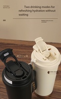 Bouteille d'eau isotherme en acier inoxydable personnalisée - Convient à la plupart des porte-gobelets, idéale pour la salle de sport, le bureau et les activités de plein air