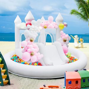 Château gonflable blanc pour mariage, château de saut extérieur pour enfants, fête d'anniversaire, château blanc pour mariage I - Product Image 5
