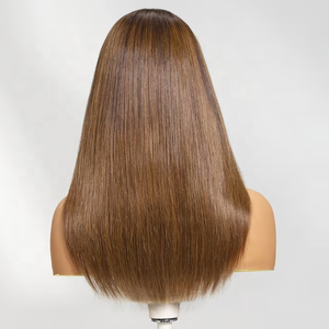 Bán Buôn Mật Độ 180% 7X5 Ren Bye Bye Knots Caramel Cô Gái Tóc Vàng Lớp Tóc Giả Thẳng Tóc Thăn Glueless Tóc Giả Tóc Con Người Cho Phụ Nữ - Product Image 5