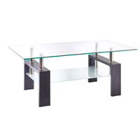 Nouvelle Table Basse en Verre Moderne 2026, Prix Usine, Table d'Appoint et Centrale pour Salon, Appartement, Bureau à Domicile