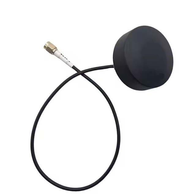 Jca003 Iatf16949 Waterproof Mini Active GPS Antenna Custom Screw Mounting Disc RG174 Cable Car Positioning Antenna Iatf16949