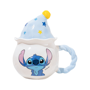 Venta caliente <span class=keywords><strong>Disney</strong></span> Cartoon <span class=keywords><strong>Stitch</strong></span> <span class=keywords><strong>Taza</strong></span> de cerámica con empuñadura y tapa <span class=keywords><strong>Taza</strong></span> de leche de café para oficina y Hogar y regalo - Product Image 6