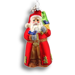 Accattivante delizia natalizia ornamenti in vetro soffiato a mano per albero <span class=keywords><strong>di</strong></span> <span class=keywords><strong>natale</strong></span> con piccolo ornamento in vetro <span class=keywords><strong>di</strong></span> babbo <span class=keywords><strong>natale</strong></span> - Product Image 1