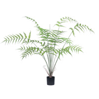 Grandes plantes artificielles en soie de couleur naturelle, type palmier, en pot en plastique écologique, durables, 30 cm, pour intérieur/extérieur, maison et bureau