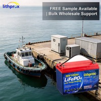 Batterie marine LiFePO4 à décharge profonde 38,4V 100Ah Grade A Haute Tension 6000 Cycles BMS Intelligent RS485 Terminal M8 CE RoHS IP67 OEM ODM